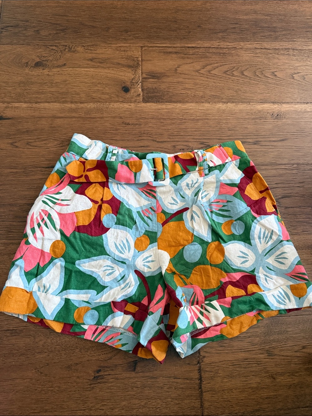 Floral Multi-Color High-Rise Women’s Bermuda Shorts
